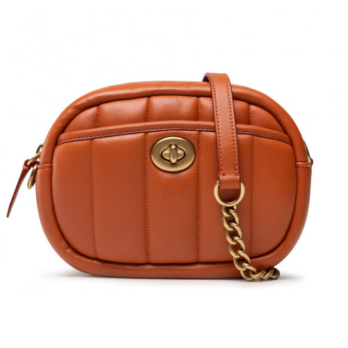 COACH/蔻驰 女包 皮革旋扣拉链单肩斜跨包 迷你C4814