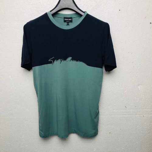 Emporio Armani/安普里奥阿玛尼/男士短袖T恤蓝绿拼色