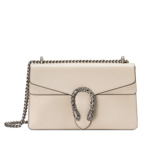 GUCCI/古驰 Dionysus女士小号皮革水晶酒神扣链条单肩包 （5色可选）