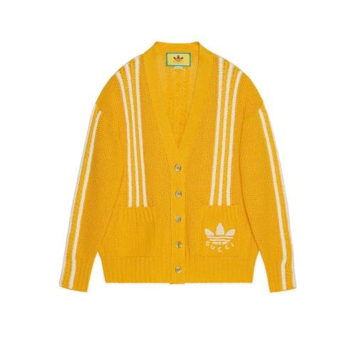  GUCCI古驰 22年秋冬 女士 adidas x Gucci联名系列开衫 697513 XKCDJ 7468