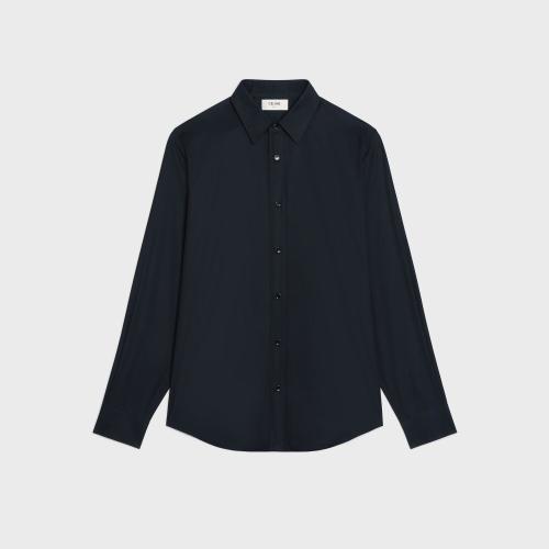  CELINE赛琳思琳 22年秋冬 男士 长袖衬衫 棉府绸宽松衬衫 2C863091F.38NO