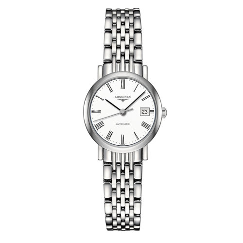 LONGINES/浪琴 博雅系列 自动机械钢链白色表盘女表25.5毫米L4.309.4.11.6