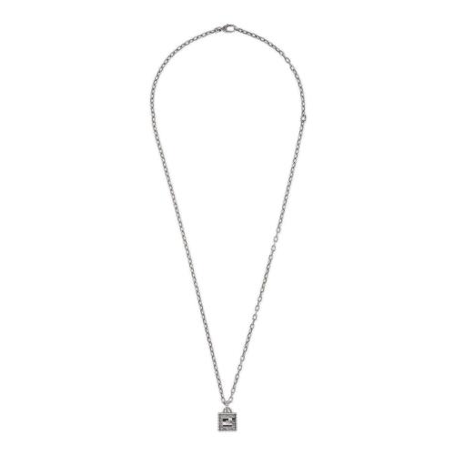 GUCCI古驰 22年秋冬 男士 方形G十字架_银项链 552768 J8400 0811