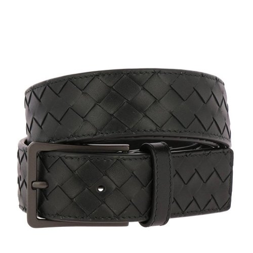 Bottega Veneta/葆蝶家  宝缇嘉男士黑色皮革腰带 475599V46501000 HKY012467