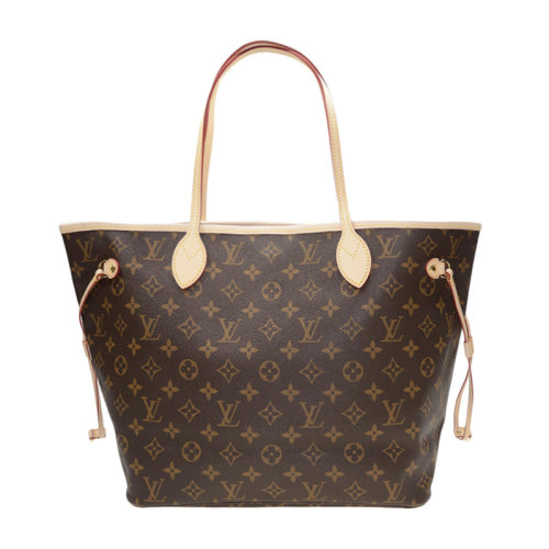 Louis Vuitton/路易威登 女士咖啡色皮革 Neverfull 经典印花单肩包手提包妈咪包 M41177【预售3-4周】