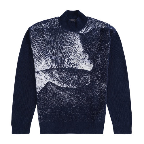 Emporio Armani 男士 藏青色 大理石花纹针织衫 6H1MV8-1M08Z-0922