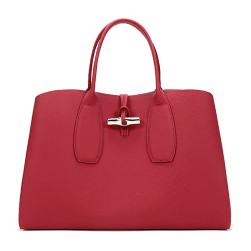 Longchamp/珑骧 女士ROSEAU系列大号牛皮手提包 10059 HPN