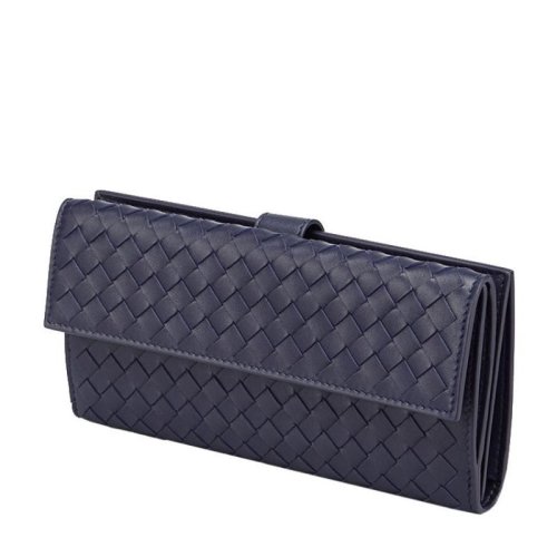  Bottega Veneta/葆蝶家 女士黑色羊皮革钱包 134075 V001N 1000