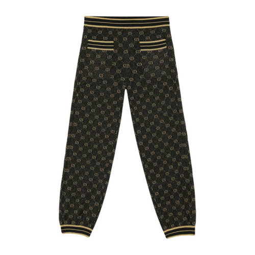 GUCCI/古驰  古琦女裤 时尚百搭 女士黑色羊毛休闲裤 611277 XKAKV 1815 HKY0011N