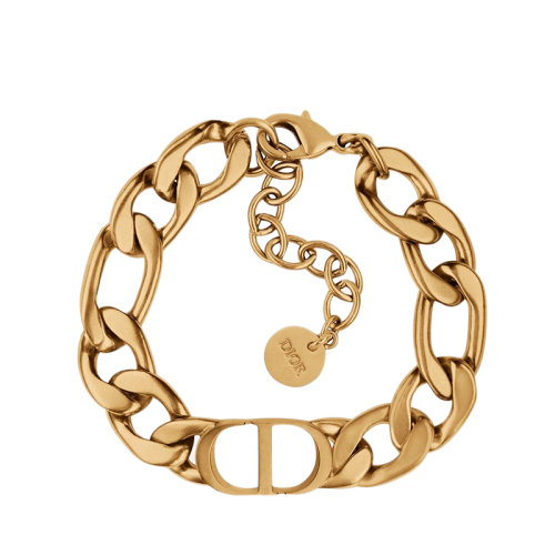 DIOR/迪奥 30 MONTAIGNE系列 复古金属镂空“CD”链环手链B1313MTGMT_D907