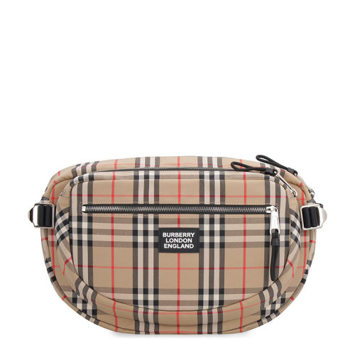BURBERRY/博柏利  巴宝莉男包 时尚 男士米色经典格纹腰包 80177341 HKY012467