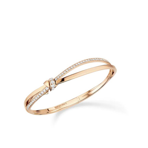 Chaumet/尚美 LIENS SéDUCTION系列 女士18k金玫瑰金半镶切割钻石手链083229