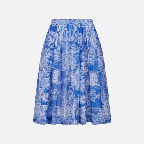  DIOR迪奥 22年秋冬 女士 半身裙 Dioriviera 喇叭半身裙 241J90B3846_X5882