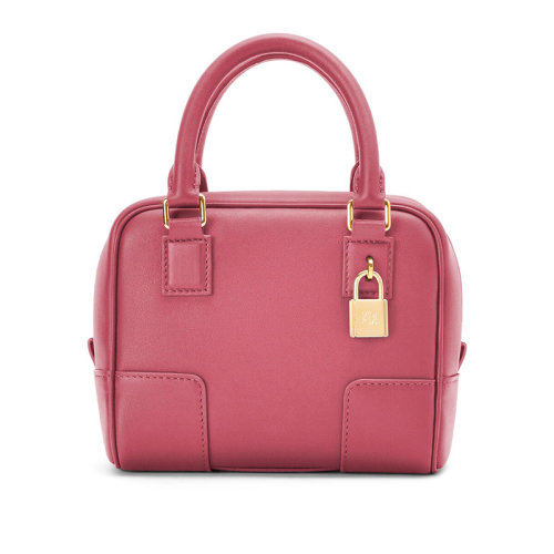 LOEWE/罗意威 22年新款Amazona16系列 女士梅花色粒面纳帕小牛皮方形金属挂锁肩背斜挎手提包A039N21X01-2823