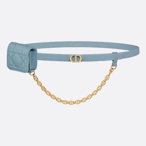  DIOR迪奥 22年秋冬 女士 腰带 Ceinture a pochette amovible Dior Caro B0306UBDH_M09Z