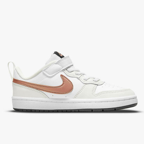 Nike/耐克 22年春夏 儿童款 COURT BOROUGH LOW  轻便 透气 魔术贴 运动 休闲 板鞋 BQ5451-116