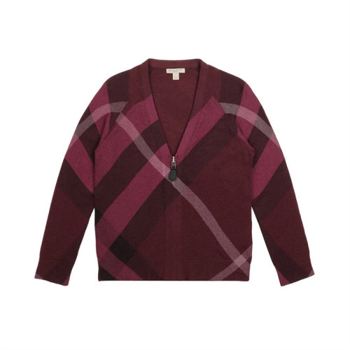 BURBERRY/博柏利 女士棉质经典格纹针织衫外套 393272 多色可选