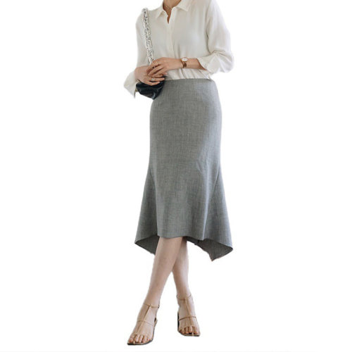 GeleiStory/GeleiStory 春夏新款 质感和颜色都是上乘婀娜鱼尾摆过膝半裙女 女装＞女士裙装＞女士半身裙