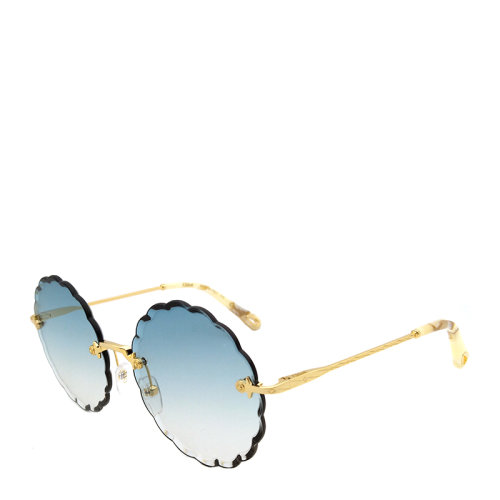 CHLOE/克洛伊  明星同款 蔻依 女士太阳镜 花瓣 波浪形 渐变色镜片 墨镜 眼镜 CE142S 53/60mm CHLOE 克洛伊