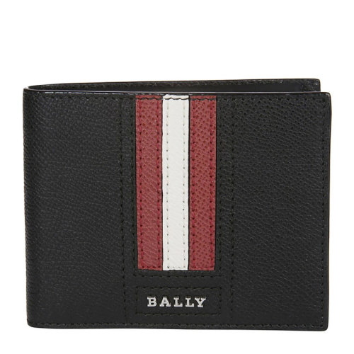 BALLY/巴利 22春夏 男士 黑色条纹卡夹包钱包 6224892