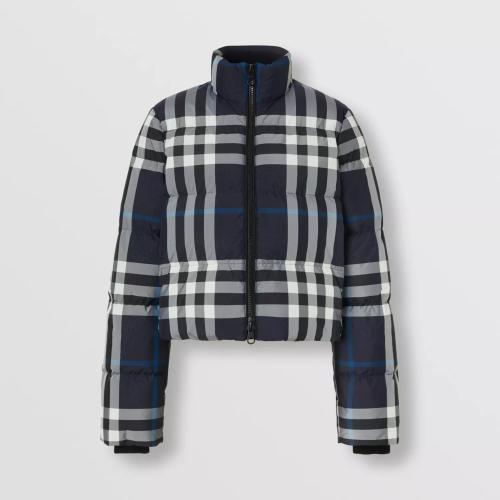  BURBERRY 22年秋冬 女士 夜色格纹短款羽绒服 80578421
