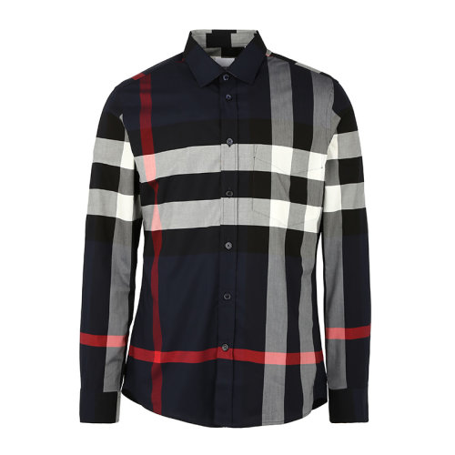 BURBERRY/博柏利巴宝莉衬衫男士长袖衬衫格纹衬衫8018111