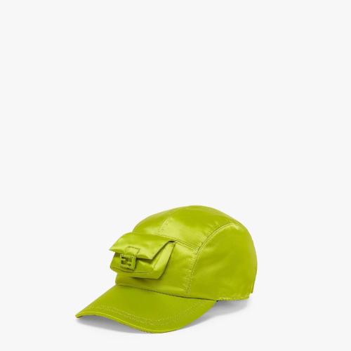  FENDI芬迪 22年秋冬 女士 帽子 嫩芽绿高科技布料棒球帽 FXQ934ANBAF0L89