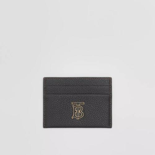  BURBERRY 22年秋冬 女士 粒纹皮革 TB 卡片夹 80623511