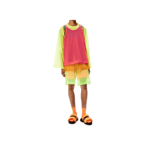  LOEWE罗意威 22年秋冬 男士 长袖衬衫 Layered lurex knit top H526Y14KAK-9990