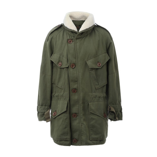 BURBERRY/博柏利 橄榄绿色男士夹克 长款外套 男士大衣 风衣 瑕疵特卖（陈列痕迹，不影响使用）