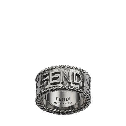 FENDI/芬迪  男士钌色饰面金属fendi刻印戒指 7AJ530B08F01LK