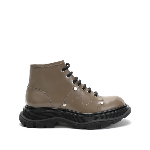 Alexander McQueen/亚历山大麦昆 2021款 女士皮革系带靴子短靴 595469 WHZ81