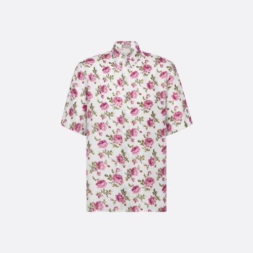  DIOR迪奥 22年秋冬 男士 短袖衬衫 Chemise a manches courtes Dior Jardin 193C54_5630_C084