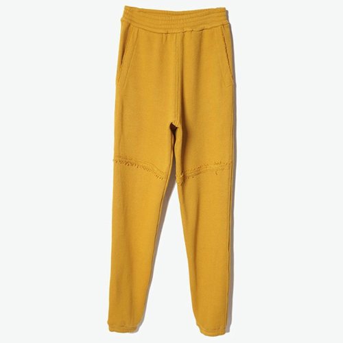 CHIZHANG/驰张 黄色圈绒束脚男士运动裤