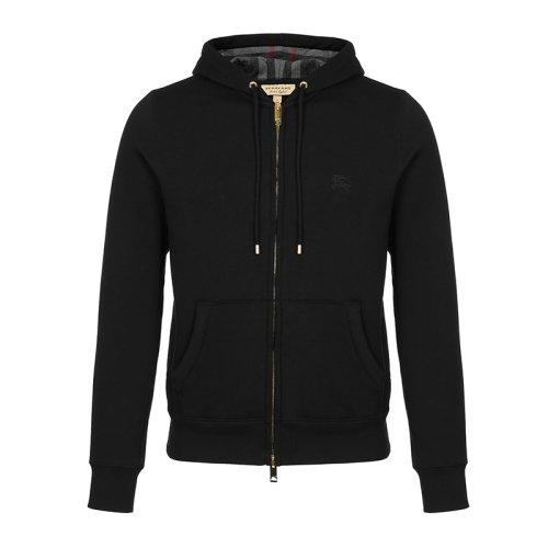 BURBERRY/博柏利 男士黑色棉质混纺聚酯纤维夹克 4015558