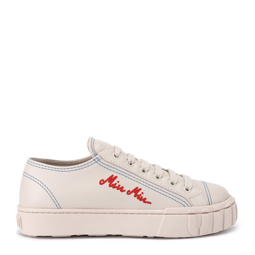 MiuMiu/缪缪 裸色 女士Miu Miu标饰橡胶底运动鞋 5E970C_3AVF_F0ZR4_F_005