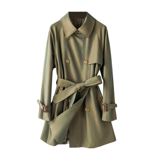 GeleiStory/GeleiStory  风衣女2022秋冬新款双排扣宽松中长款女装  女士风衣