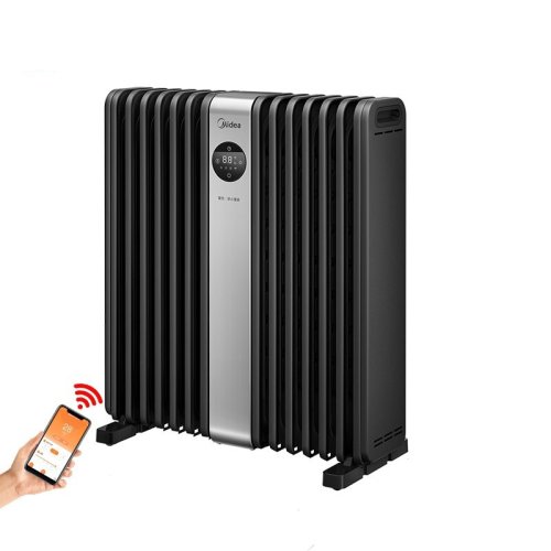 Midea/美的 取暖器/电暖器/电暖气片 家用/WIFI互联智能语音劲暖节能电热油汀HYX22TR