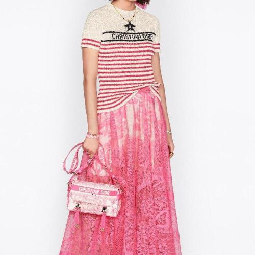  DIOR迪奥 22年秋冬 女士 针织衫 Pull a manches courtes ST-TROPEZ Dioriviera 244S15ST730_X