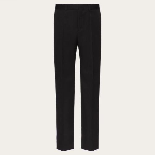  VALENTINO华伦天奴 22年秋冬 男士 休闲裤 PANTALON EN LAINE 1V3RBI608HU0NO