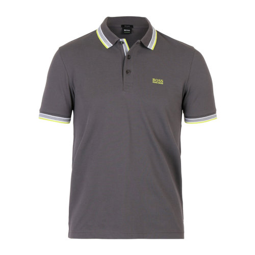 Hugo Boss 雨果博斯 男装 服饰 灰色棉简约经典logo微标图案 男士短POLO Paddy50198254