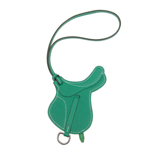 HERMES/爱马仕 时尚马鞍状皮革 挂饰钥匙扣PADSELTAG多色可选