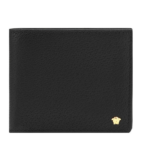 VERSACE/范思哲  男士黑色小牛皮短款钱夹钱包男包  DPU2463-DGOV2-D41OH