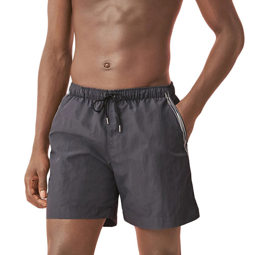 HERMES/爱马仕 22年秋冬新款 男士灰色尼龙面料平角游泳短裤H258120H12XSM