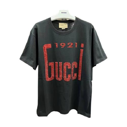  GUCCI/古驰 女士黑色棉质短袖T恤 615044 XJD3H 1043 PLFSX