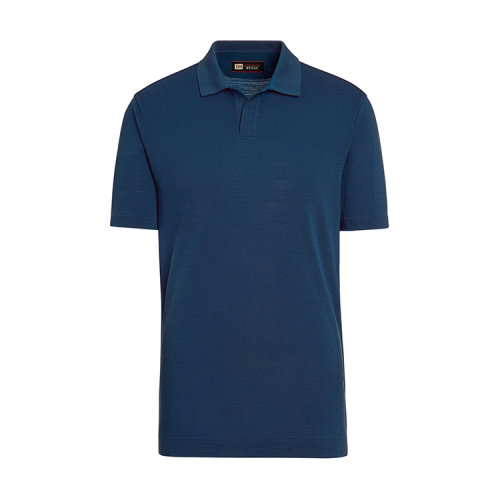 Z Zegna杰尼亚 蓝色 TECHMERINO?短袖Polo衫男士T恤 VW394-ZZT612-A07