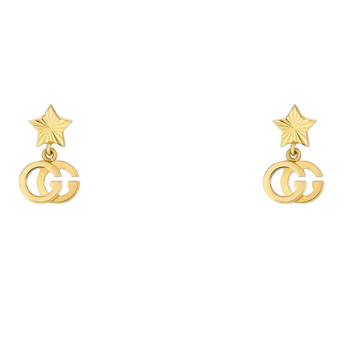 GUCCI/古驰 预定款2-3周 18k金 GG Running耳环648604J85008000