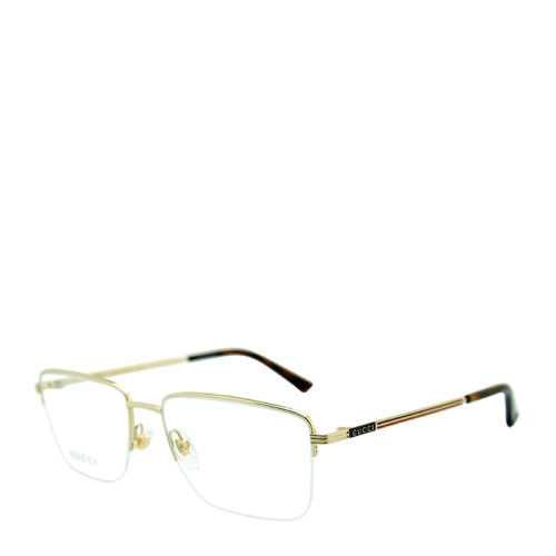 GUCCI/古驰 简约 经典 合金 半框 轻架 男女款 光学镜架 近视 眼镜框 眼镜架 GG0834O 58mm GUCCI 古驰