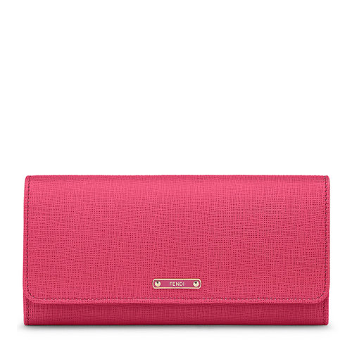 Fendi 芬迪 女士牛皮时尚压纹长款钱包