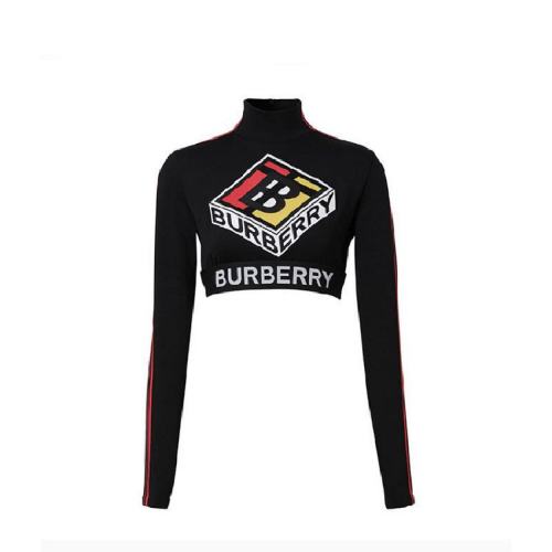  BURBERRY/博柏利 女士黑色时尚针织衫/毛衫 80246601 PLFSX